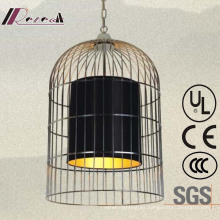 Lámpara colgante de acero inoxidable Satinless Cage para Hotel Project